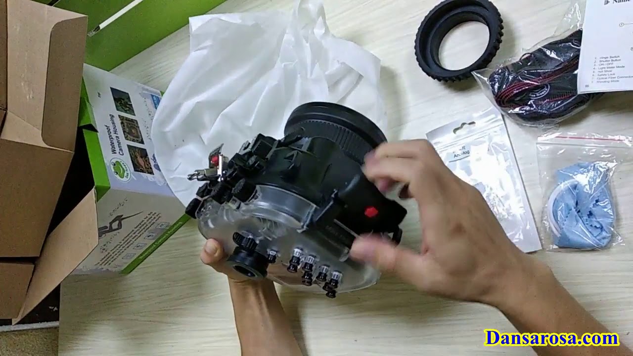 130ft underwater housing waterproof case for Fujifilm X-T3 - YouTube