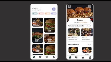 Online Food Delivery Mobile UI Design Mobile App | UI/UX design in Adobe XD Step-by-Step Tutorial