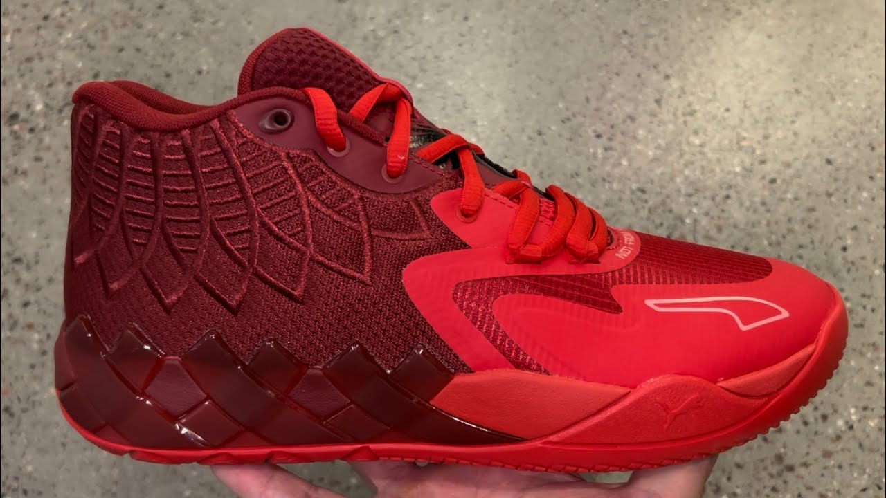 Puma MB.01 Team Colors Intense Red LaMelo Ball Shoes - YouTube