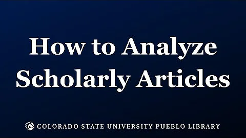 How to Analyze Scholarly Articles - DayDayNews