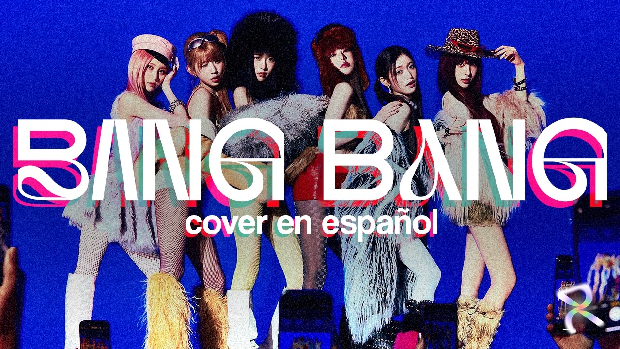 RIZXNG UP! members in a dynamic pose for their IVE "BANG BANG" Latin Spanish cover