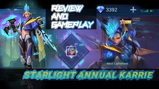 Skin Starlight Annual Karrie (Neon Lightwheel|Mobile Legends Bang Bang