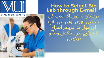 How to Select Bio Lab, If seats filled (VULMS)