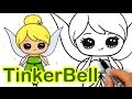 How to Draw Disney Tinker Bell Fairy step by step Cute