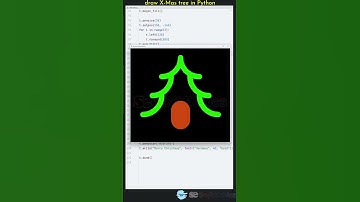 Draw X-mas tree in python [Christmas tree in python] #shorts #pythonturtle #xmas #christmas
