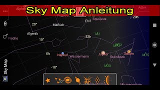 Sky Map Anleitung zur Orientierung am Nachthimmel - Sky Map Bedienungsanleitung