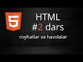 HTML | Havolalar va royhatlar qanday qoyish | Web dasturlash darslari