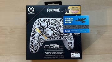Fortnite Edition PowerA OPS v1 Controller Unboxing! (Assault Bomber Glider Code)