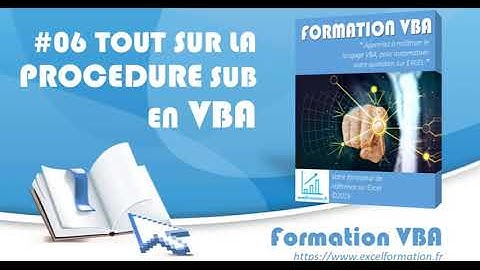 Comment créer une procédure SUB en VBA Excel