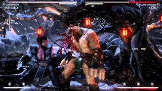 Mortal Kombat X SubZero 51% damage corner combo