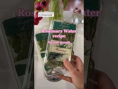 New and improved Rosemary Mint water recipe 🫶🏻#haircare #hairgrowth #rosemarywater #hairtok