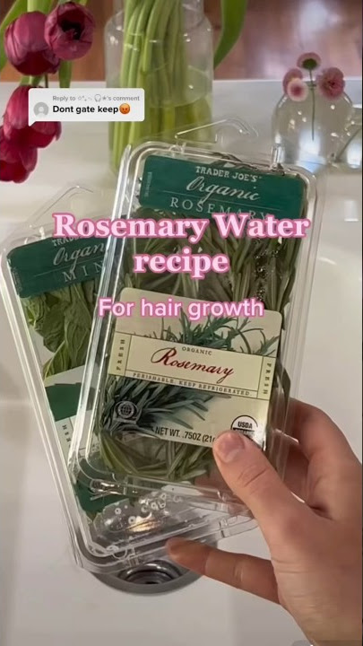 New and improved Rosemary Mint water recipe 🫶🏻#haircare #hairgrowth #rosemarywater #hairtok