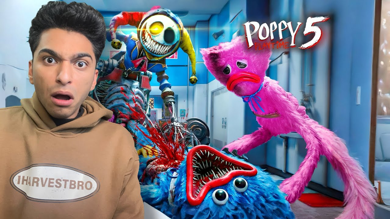 تختيم كامل الي لعبه بوبي بلاي تايم الجزء الخامس اللعبه بقت صعبه 😱 | poppy playtime chapter 5