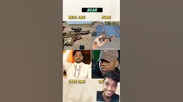 REAL LIFE VS PUBG VS FREE FIRE #pubgmobile #bgmi #freefire #funny #shorts