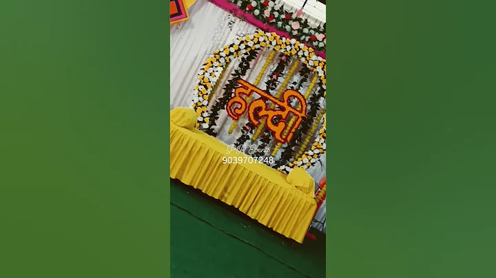 Haldi decoration #diy #home #haldi #haldiceremony #decoration #event #shadi #youtube #youtubeshorts