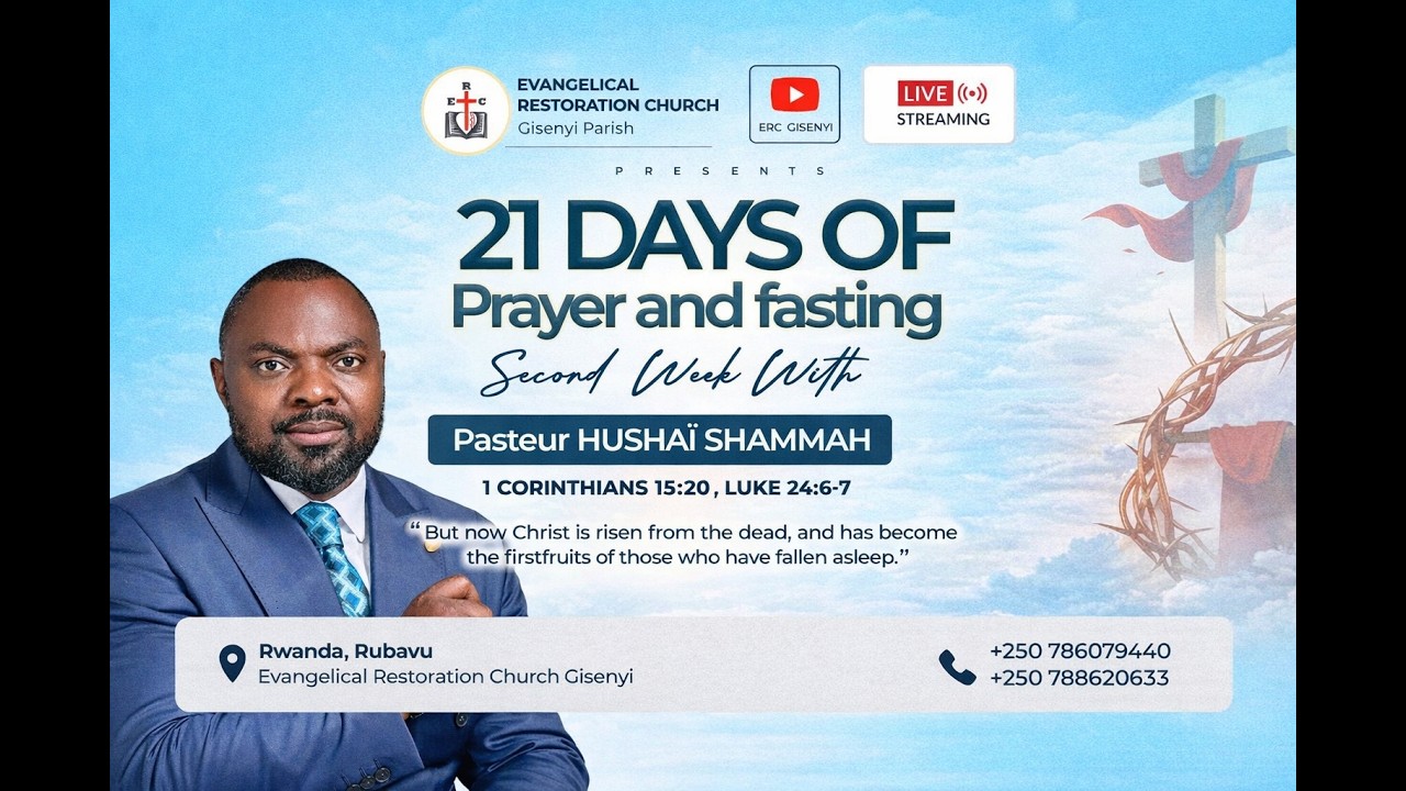 LIVE 🛑 ERC RUBAVU DAY 13 OF 21 DAYS OF FASTING & PRAYER 28.3.2026 WITH ...