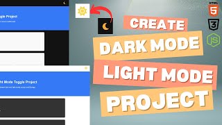 Create Responsive Dark Mode Toggle Using HTML, CSS & JavaScript | Full Project #nepalideveloper
