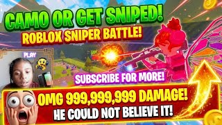 🎯 Can You Find the Hidden Sniper? (IMPOSSIBLE Camouflage Challenge!) Roblox gameplay gaming reaction