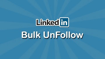 Bulk Unfollow LinkedIn connections without any software/third party. 100% Working