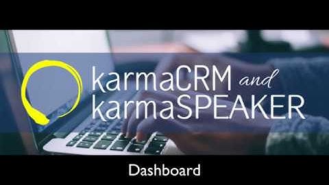 Overview of the "Dashboard" Section in karmaCRM