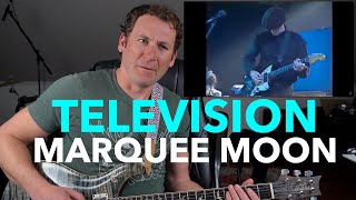 Guitar Teacher REACTS: Television - Marquee Moon (Live) - RIP Tom Verlaine