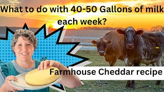 Farmhouse Cheddar Recipe!