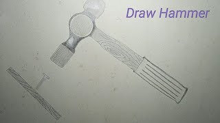 How to Draw Hammer ||Step by step Tutorial