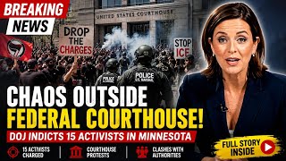 BREAKING: Federal Courthouse Tensions Erupt After DOJ Indicts 15 Minnesota Anti-ICE Activists #ICE