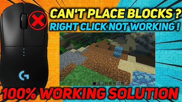 How to fix right click not working in Minecraft pocket edition| Right click not working Android mcpe