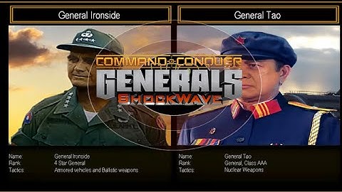C&C Shockwave 1.1 Generals Zero Hour Challenge - Ironside vs Tao