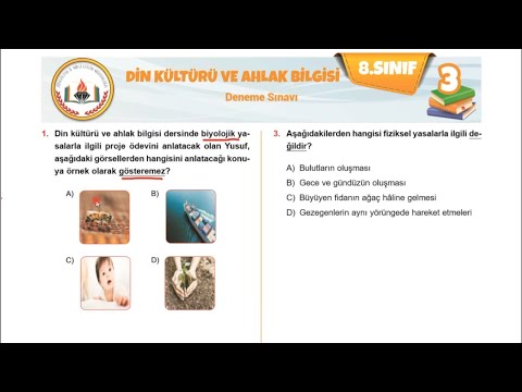 LGS DİN ( MEGA ) DENEME 3  Zonguldak MEM | 8. Sınıf Din Kültürü 2022 LGS'ye Hazırlık