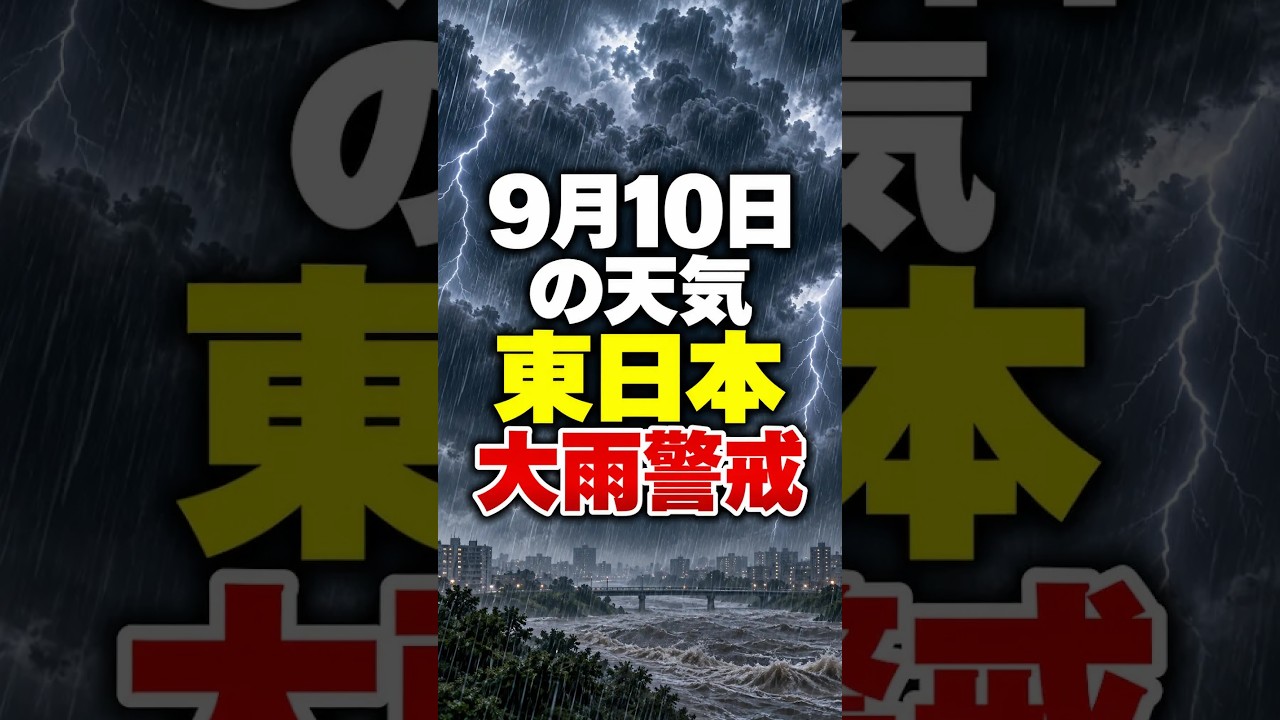 【明日の1分天気】2026年9月10日(木)の天気・気温・雷 #マニアック天気 #1分天気