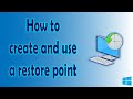How to Create and Use a Restore Point in Windows (Step-by-Step Guide)