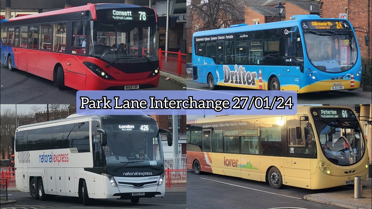 Buses at Park Lane Interchange | 27/01/24