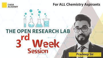 THE OPEN RESEARCH LAB with Pradeep Sir | A Free Internship Program | Chem Academy