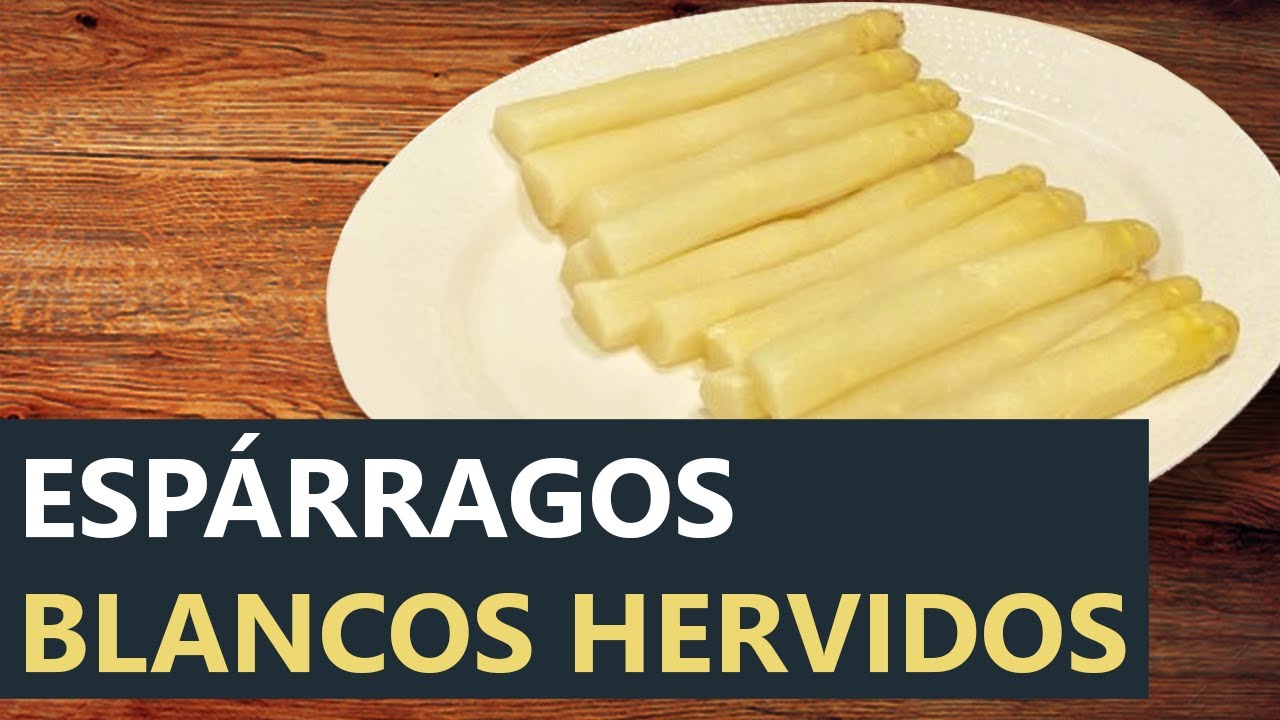 Espárragos blancos hervidos