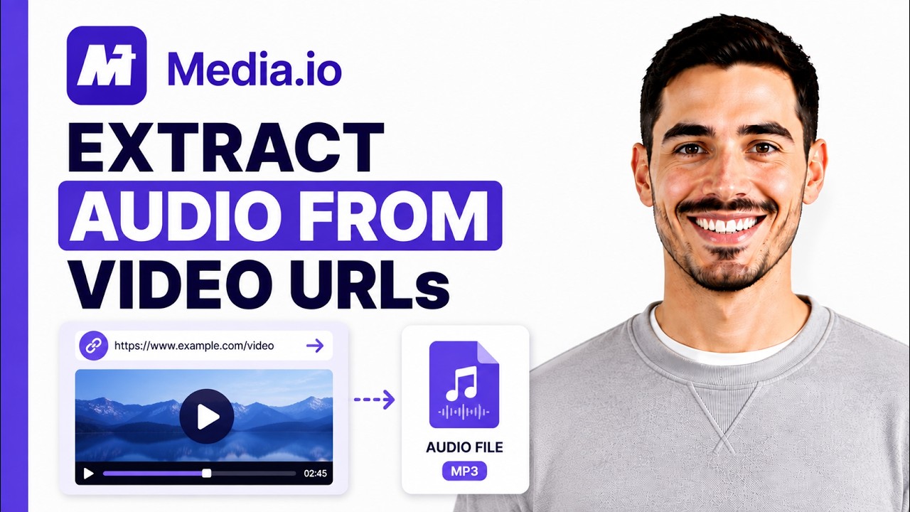 How To Extract Audio From Video URLs Using Media.io (Full Guide) - YouTube