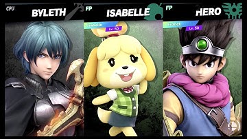 Super Smash Bros Ultimate Amiibo Fights – Request #16871 Byleth vs Isabelle vs Erdrick