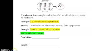 Math 134: Chapter 1 Video Lecture