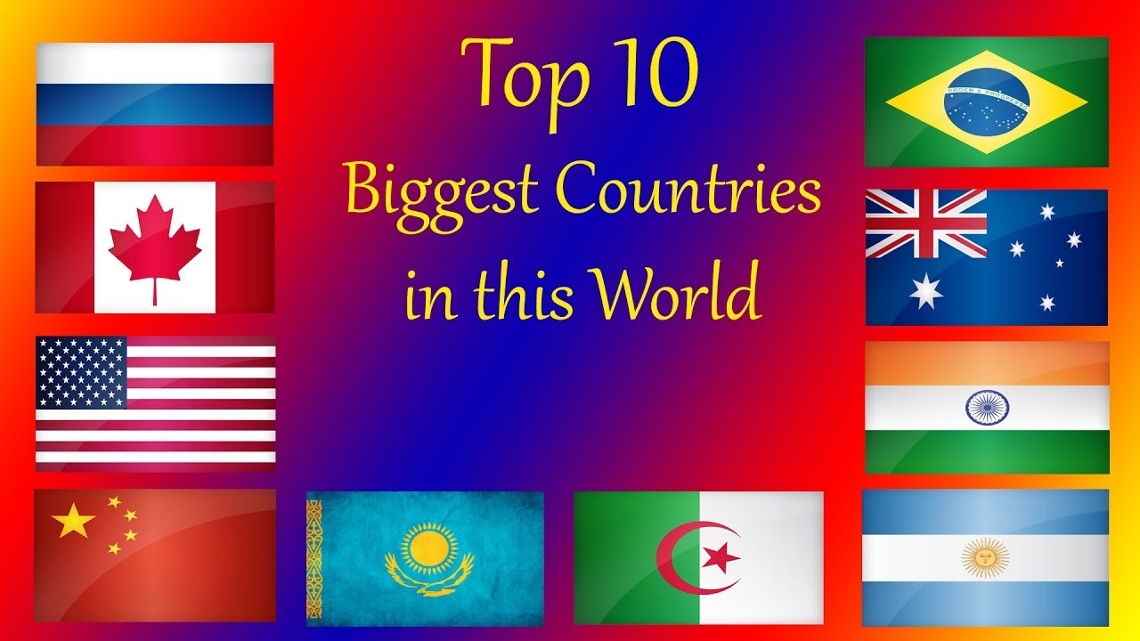 20 Largest Countries In The World