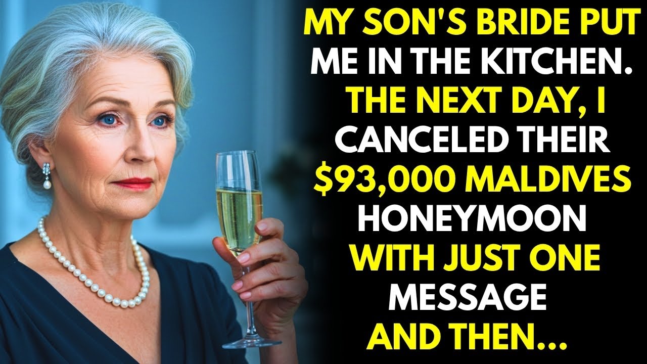 My son’s bride put me at the “kitchen table” at the wedding, so their Maldives honeymoon was canc...