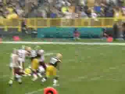 Kampman sacks Jason Cambell live! Lambeau Field