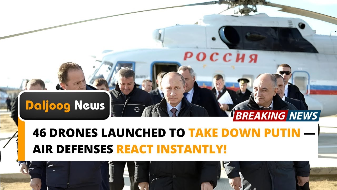 46 Drones Launched to Take Down Putin — Air Defenses React Instantly!