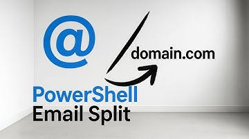 Split Email Addresses From @ with PowerShell