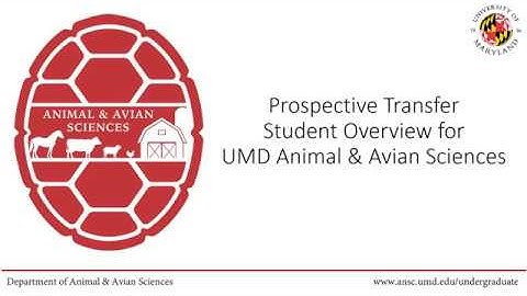 ANSC Prospective Transfer Student Advising