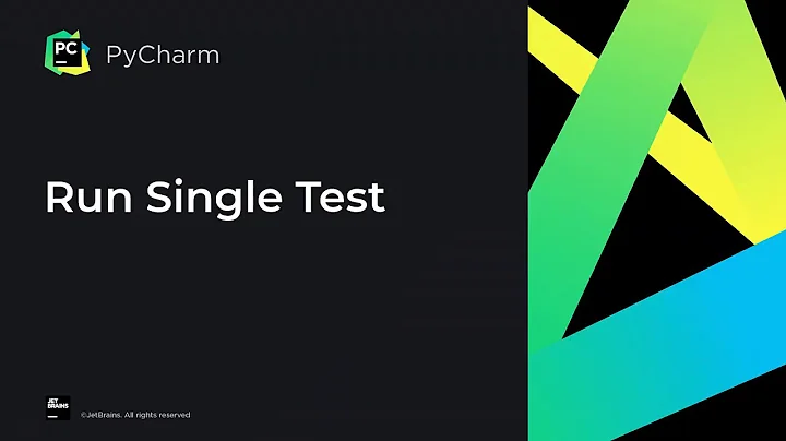 How to run a single test in PyCharm