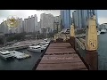 Russian Cargo Ship MV Seagrand hitting a bridge in South Korea