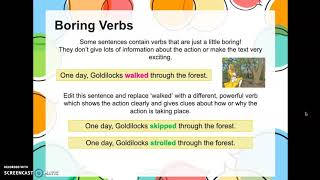 Powerful Verbs Lesson