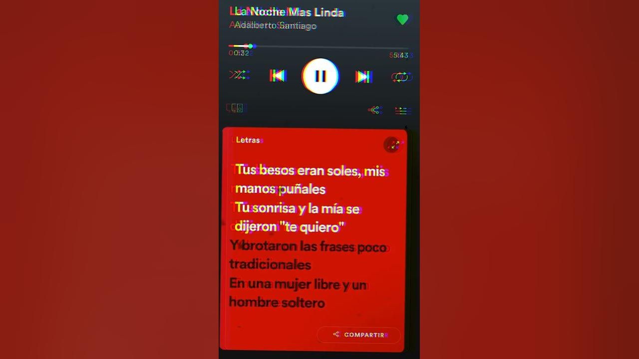 y esa fue la noche mas linda del mundo, aunque nos durara tan solo un segundo 😔💔🎶 Adalberto Santiago