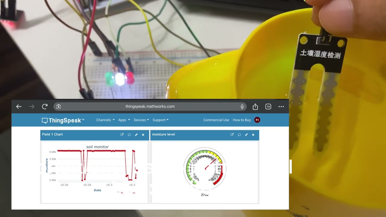 SOIL MOISTURE TRAFFIC LIGHT INDICATOR SYSTEM 
